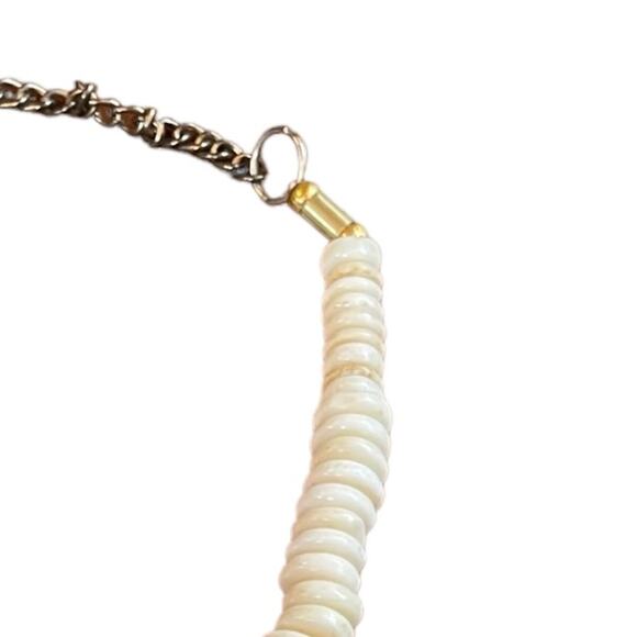 Vintage Bone Necklace Tribal Buffalo Western Horn Collar African Lobster Closure - Picture 4 of 6